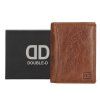 Double-D Da Vinci pánská kožená peněženka - RFID - hnědá