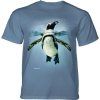Pánske batikované tričko The Mountain - Swimming Penguin
