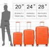 British Traveller set 3 kufrů - 42L, 72L, 111L - oranžový