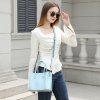 Miss Lulu designová elegantní kabelka - světle modrá