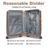 KONO travel set kufrů polypropylén - 36L, 60L, 92L - šedo-hnědá