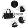 Miss Lulu elegantní crossbody kabelka - černá