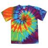 Tie Dye unisex batikované tričko - Swirl Rainbow