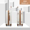 Kono 3dílná lehká sada kufrů z ABS Hardshell - béžovohnědá - 38L/71L/100L