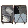Kono 3dílná lehká sada kufrů z ABS Hardshell - béžovohnědá - 38L/71L/100L