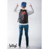BAAGL Školní voděodolný Batoh eARTh Batman Red 18L - černý