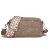 Miss Lulu Ethnic voděodolná crossbody taška - hnědá