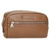 Kosmetická taštička s kapsou Pepe Jeans Elia - hnědá