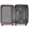 Kono elegantní kufr ABS a PC s pruhy - 61L - nude