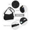 Miss Lulu Ultra-Light voděodolná crossbody taška - černá