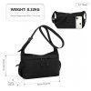 Miss Lulu Ultra-Light voděodolná crossbody taška - černá