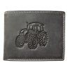Kožená peněženka Wild Traktor - černá