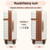 Sada 3 cestovních ABS+PC kufrů Kono 33L/57L/87L - šedo hnědá