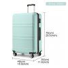 Cestovní kufr na kolečkách Kono Horizontal Design - 96 L - mint