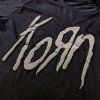 Korn Unisex tričko - Logo - černá