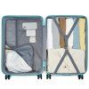 Velký skořepinový kufr 85 L - Geometrický vzor -  ABS+PC - Supercase - modrý