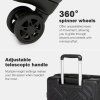 Velký skořepinový kufr 85 L - Geometrický vzor -  ABS+PC - Supercase - černý