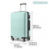 Cestovní kufr na kolečkách Kono Horizontal Design - 64 L - mint