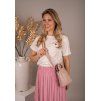 Malá stylová kabelka - Selene - Zebra Trends - 2 L - starorůžová