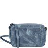 Dámská módní crossbody kabelka Chloë 20 cm - džínová