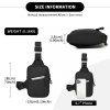Lehká crossbody sling taška Kono - černá