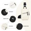 Lehká crossbody sling taška Kono - béžová
