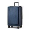 Velký pevný kufr na kolečkách KONO ABS+PC - 93.38 L - modrý