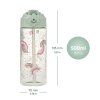 Tritanová láhev na pití s brčkem BAAGL Duha, 500 ml