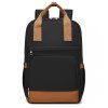 Moderní batoh na notebook 15,6" Kono Casual - černo-hnědý