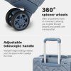 Sada kufrů Supercase 3 ks – geometrický vzor ABS+PC - 31/56/85 L - džínově modrá
