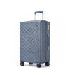 Sada kufrů Supercase 3 ks – geometrický vzor ABS+PC - 31/56/85 L - džínově modrá