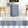 Sada kufrů Supercase 3 ks – geometrický vzor ABS+PC - 31/56/85 L - džínově modrá