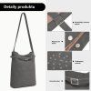 Minimalistická vertikální kabelka Miss Lulu - šedá