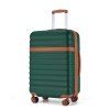 Sada 3 cestovních ABS+PC kufrů Kono 33L/57L/87L - zelená