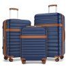Sada 3 cestovních ABS+PC kufrů Kono 33L/57L/87L - navy
