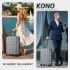 Rozšiřitelný polypropylenový kufr Kono 76 L - šedý