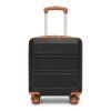 Kompaktní kabinový ABS kufr Kono 28 L - 45x36x20 - černo-hnědý