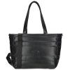Dámská shopper taška Erico Benetti Romy - černá - 43x30 cm