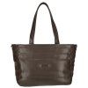 Dámská shopper taška Erico Benetti Romy - hnědá - 43x30 cm