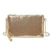 Elegantní večerní kabelka s flitry - zlatá