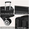 Sada tří cestovních ABS+PC kufrů Kono - černá