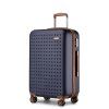 Cestovní ABS+PC kufr Kono - navy-hnědý - 56 L