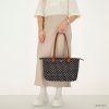 Shopper kabelka Charm London Buckingham - 15,5L - černá s puntíky