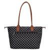 Shopper kabelka Charm London Buckingham - 15,5L - černá s puntíky