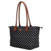Shopper kabelka Charm London Buckingham - 15,5L - černá s puntíky