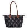 Shopper kabelka Charm London Buckingham - 15,5L - černá s puntíky