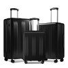 Sada 3 cestovních kufrů Premium ABS+PC KONO - černá