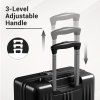 Cestovní kufr Premium ABS+PC Kono - černý - 56,3 L