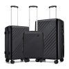 Sada cestovních kufrů ABS+PC KONO - černá - 34/61/94 L