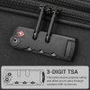 Sada 3 textilních kufrů British Traveller - černá - 41/74/128 L
